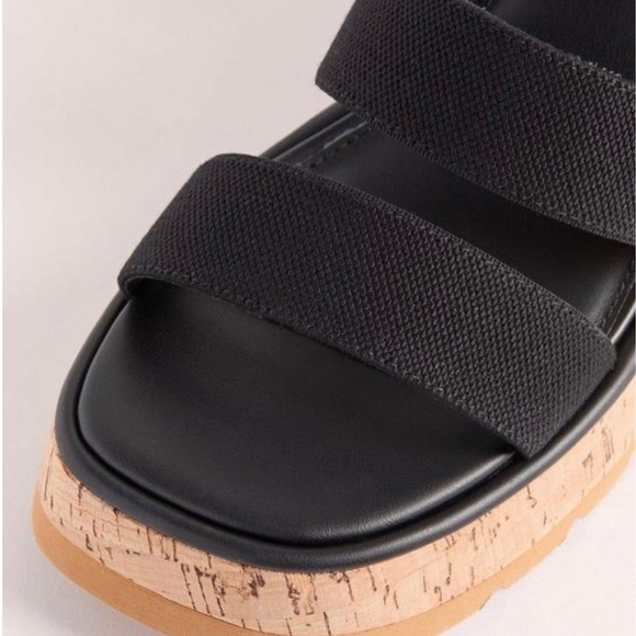 TORRID Triple Band Stretch Wedge size 12ww  shoes sandals brand new - Picture 4 of 5